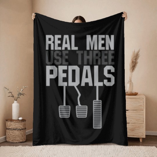 Car Guy Hub Real Use Three Pedals Throw Blankets