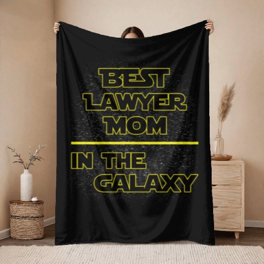 Best Lawyer Mom In The Galaxy Mother's Day Gift Throw Blankets