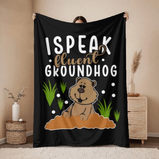Groundhog Day 2024 Enthusiast February 2nd Throw Blankets