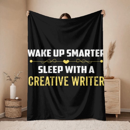 Wake Up Smarter Sleep With A CREATIVE WRITER Throw Blankets