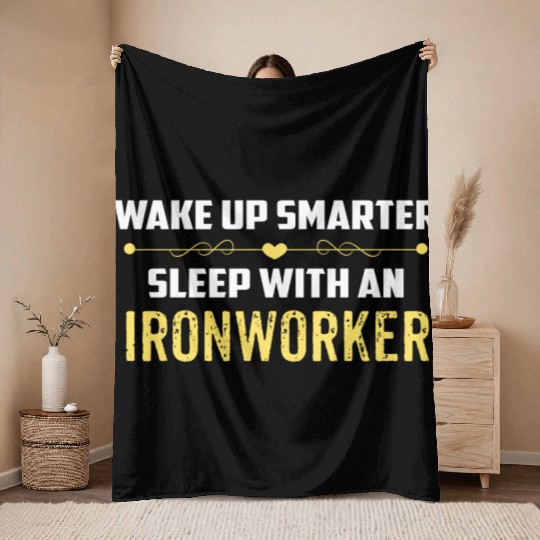 Wake Up Smarter Sleep With An IRONWORKER Throw Blankets