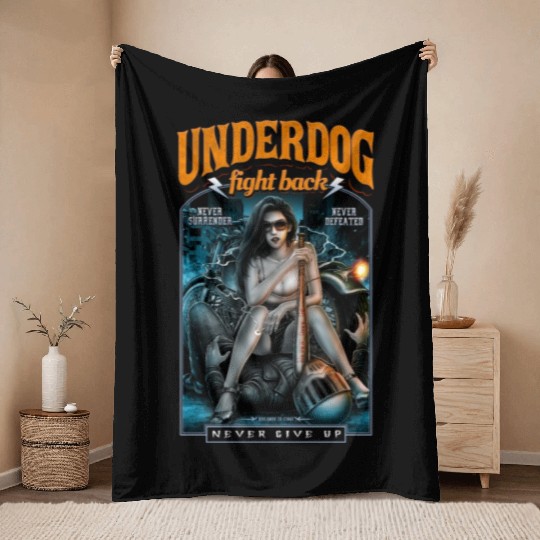 underdog fight back #2 Throw Blankets