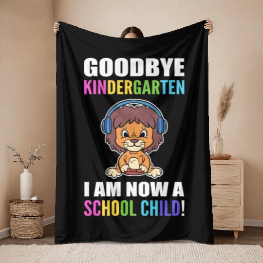School Child Motivated Student Gift Throw Blankets