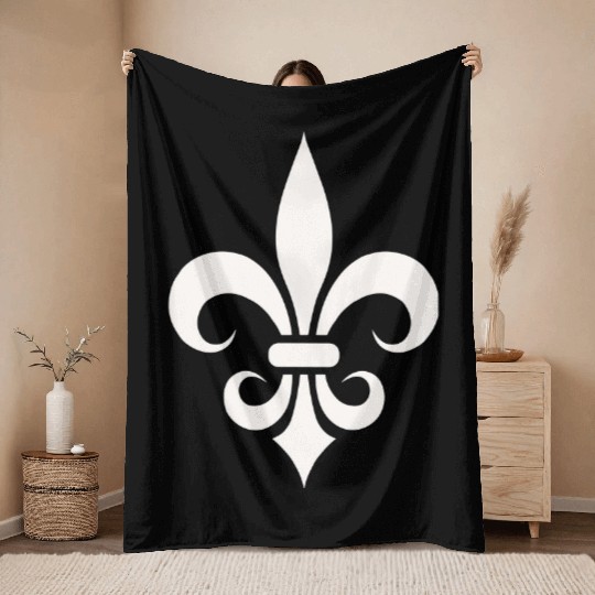 French Lily Simple Throw Blankets