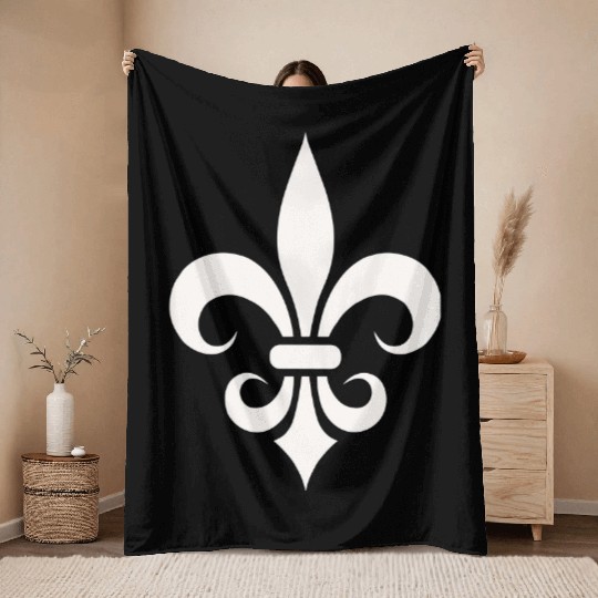 French Lily Simple Throw Blankets