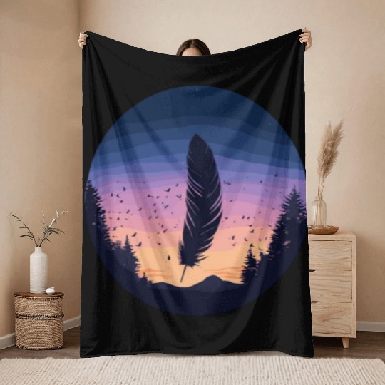 Flying High Up Throw Blankets