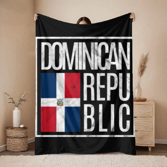 Dominican Republic Throw Blankets