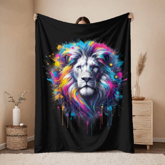 Sovereign Spectrum The Lion s Majesty Throw Blankets