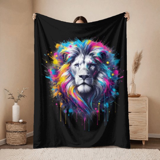 Sovereign Spectrum The Lion s Majesty Throw Blankets