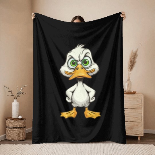 Duck Anatomy Throw Blankets