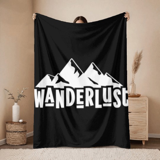 Hiking | Mountaineer | Wanderlust | Climbing Throw Blankets
