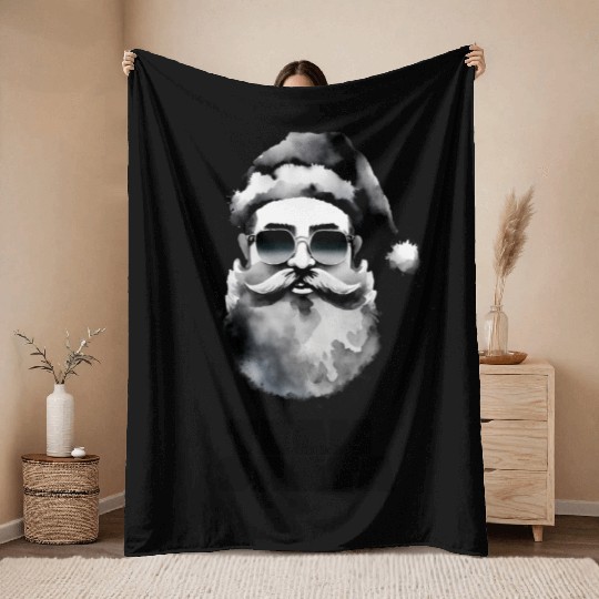 Team Santa Throw Blankets