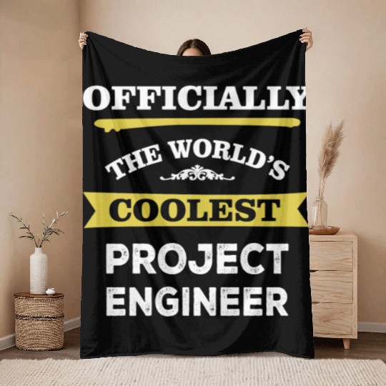 The World's Coolest Project Engineer Throw Blankets
