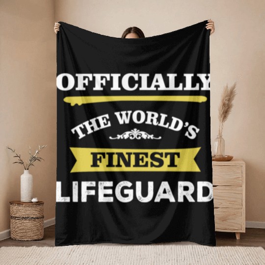 The World's Finest Lifeguard Throw Blankets