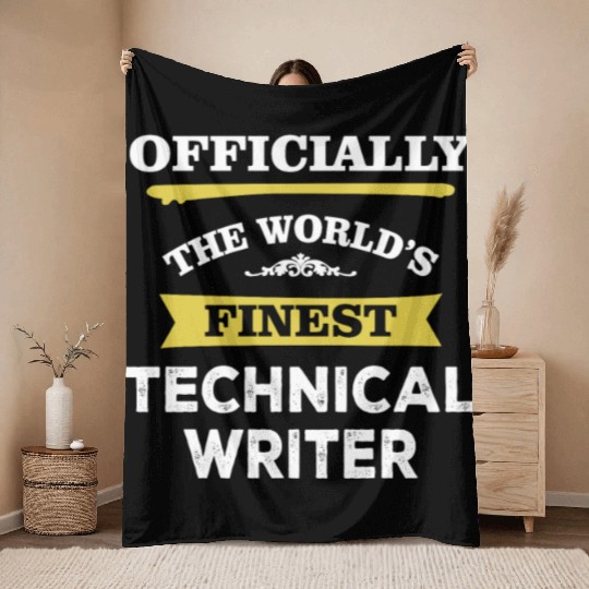 The World's Finest Technical Writer Throw Blankets