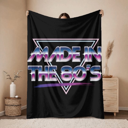 Made in the 80s Throw Blankets