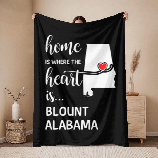 Blount County Albm Is Where My Heart Is Cool Throw Blankets