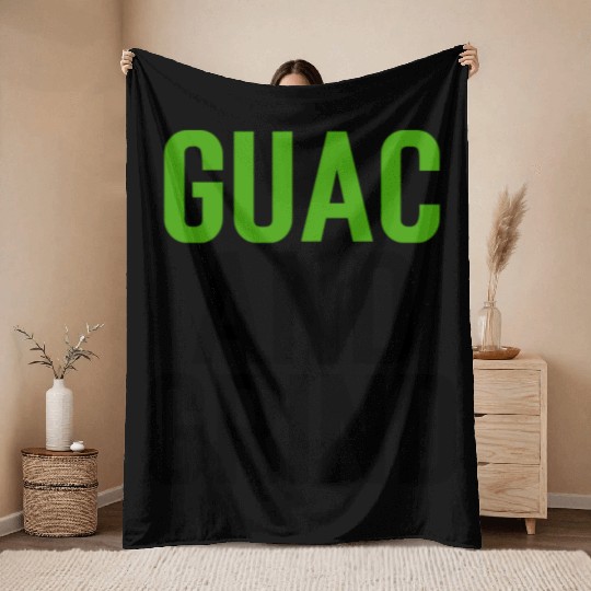 Guac and Grind Avocado Gym Throw Blankets
