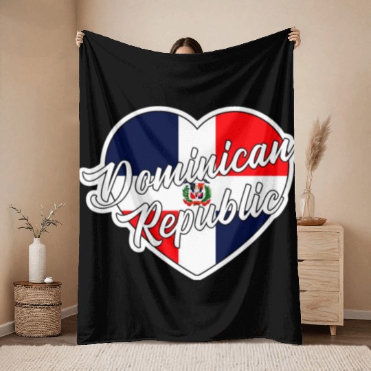 Dominican Republic Throw Blankets