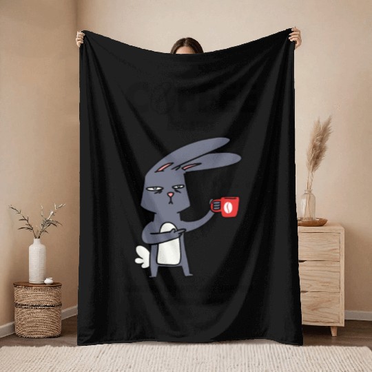 Coffee, Because Adulting is Hard Throw Blankets