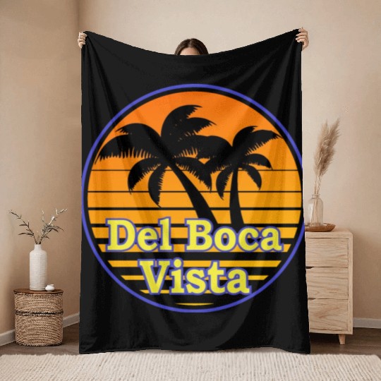 Del Boca Vista Throw Blankets
