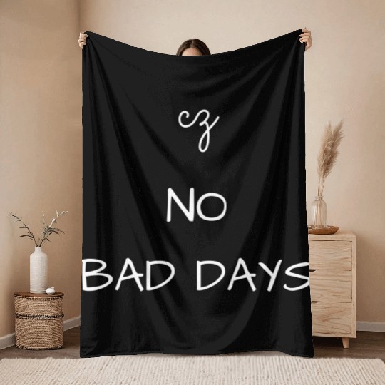 No Bad Days Throw Blankets