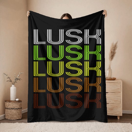 Lusk, WY | Vintage Style Wyoming Throw Blankets