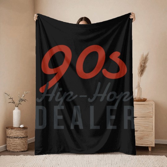 90s Hip-Hop Dealer Throw Blankets