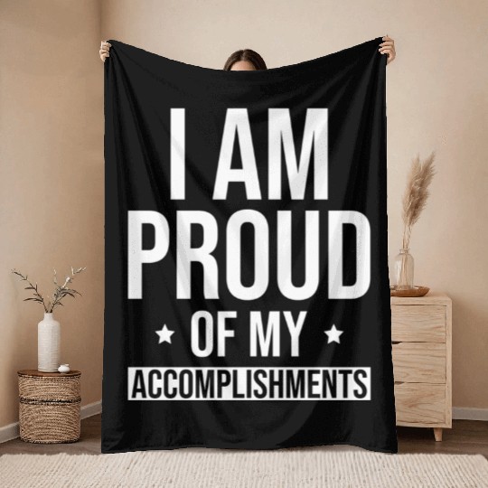 Positive Affirmations Inspirational Quote Throw Blankets