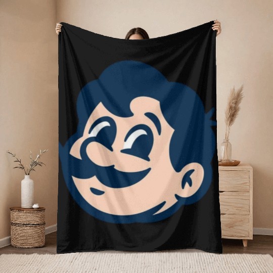 Pizza Inn JoJo mascot Throw Blankets