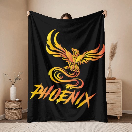 phoenix Throw Blankets