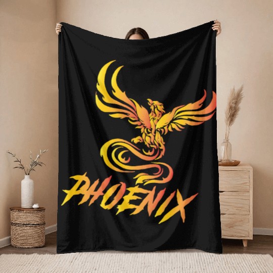 phoenix Throw Blankets