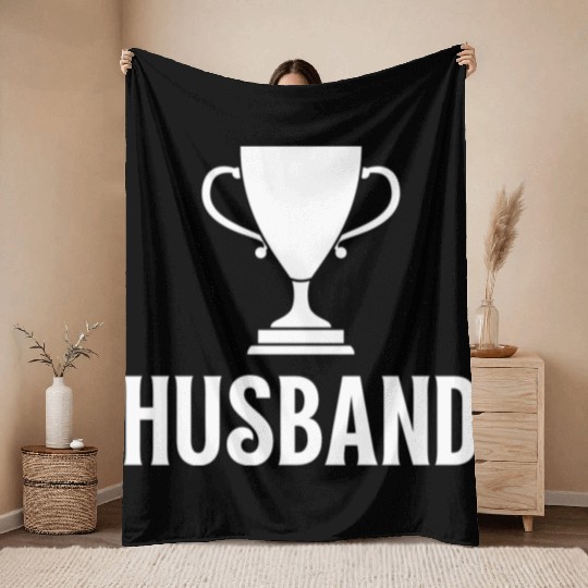Trophy Husband Essential Throw Blankets