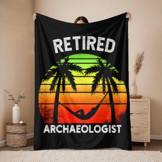 Twilight of Discovery: A Retired Archaeologist Throw Blankets