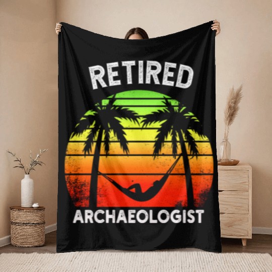 Twilight of Discovery: A Retired Archaeologist Throw Blankets