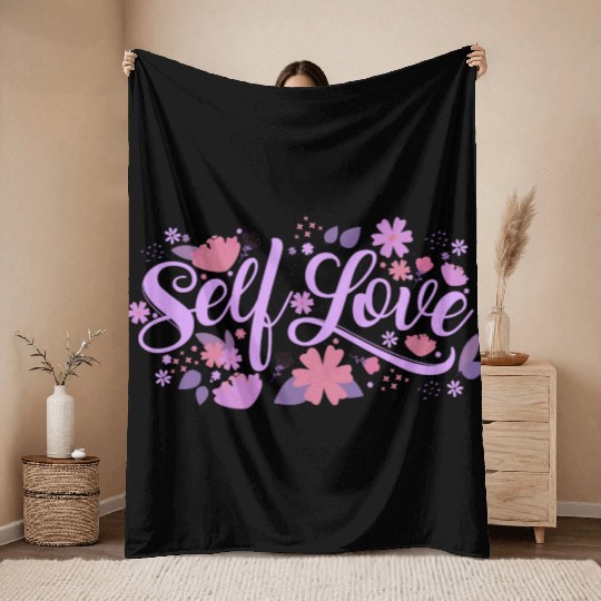 self love Throw Blankets