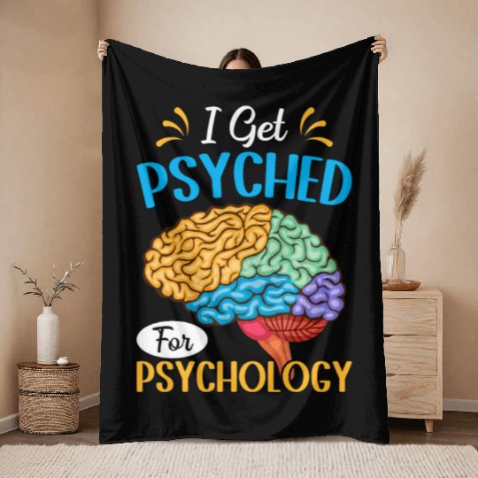 Funny Psych Psychologist Throw Blankets