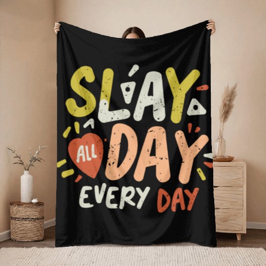 Slay in Style: Women's Day Fashion Extravaganza Throw Blankets