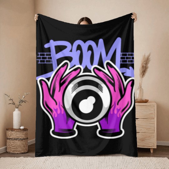 Quirky Quips: Cartoon Comedy Couture Throw Blankets