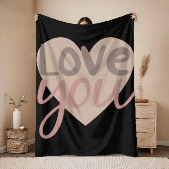 love you Throw Blankets