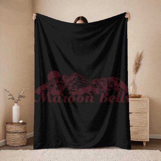 Maroon Bells Elk Mountains Colorado Throw Blankets