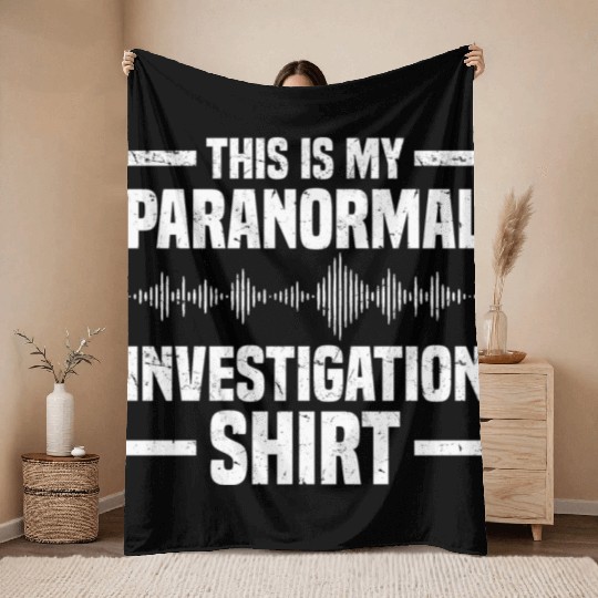 Ghost Hunters | Ghost Paranormal Ghost Gifts Throw Blankets