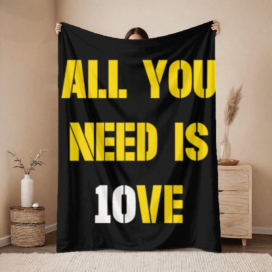 All You Need is Love Packers Throw Blankets