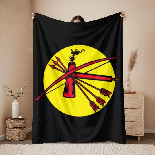 The Great Seal of Choctaw Nation of Oklahoma Throw Blankets