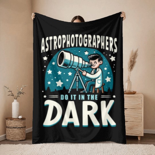 Astrophotography Astronomy Space Camera Star Watch Throw Blankets