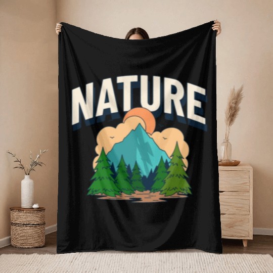 The Nature World Tour Throw Blankets