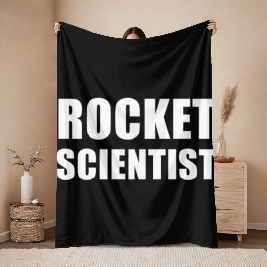 Rocket Scientist Throw Blankets