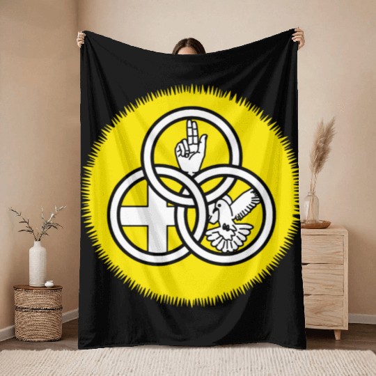 God Trinity Sunday Father Son Holy Spirit Throw Blankets