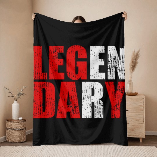 leg day gym funny workout bodybuilding Throw Blankets