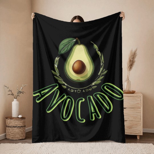 Avocado Throw Blankets